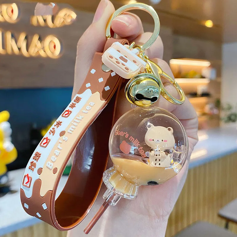 Adorable Boba Milk Tea Keychain