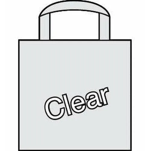 Ameritote Retail Bags 16 x 15 x 6 - (Clear Frost) - HD