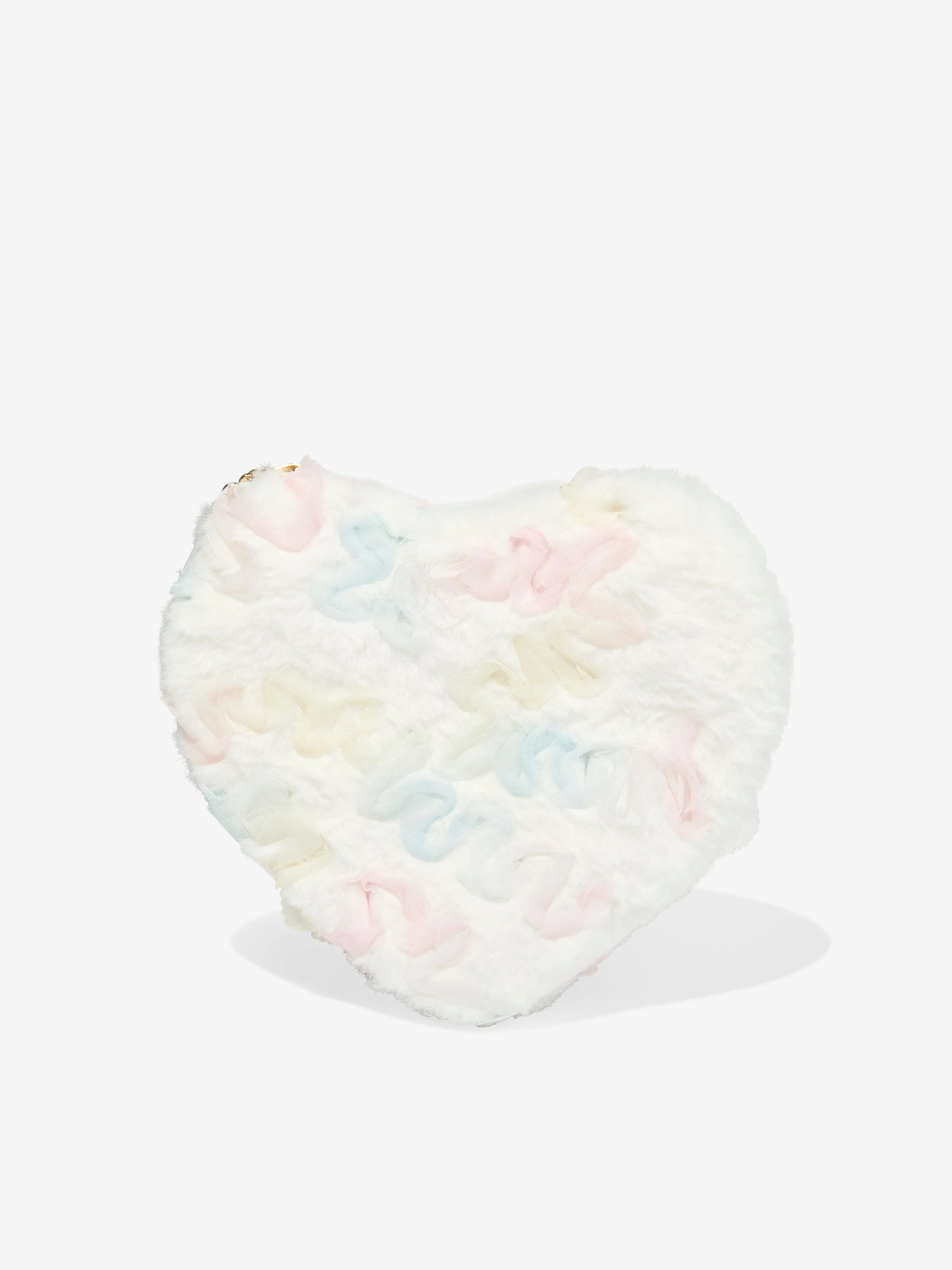 Angels Face Girls Lillian Pastel Heart Bag in White (22cm)