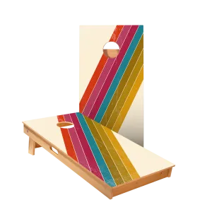 Angled Center Stripes Star Cornhole Boards