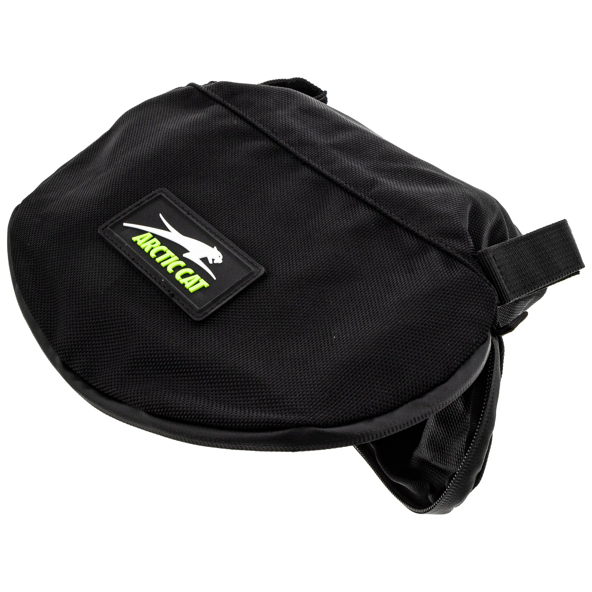 Arctic Cat 6639-716 Custom Black Handlebar Bag Lightweight Zip Close Snowmobiles