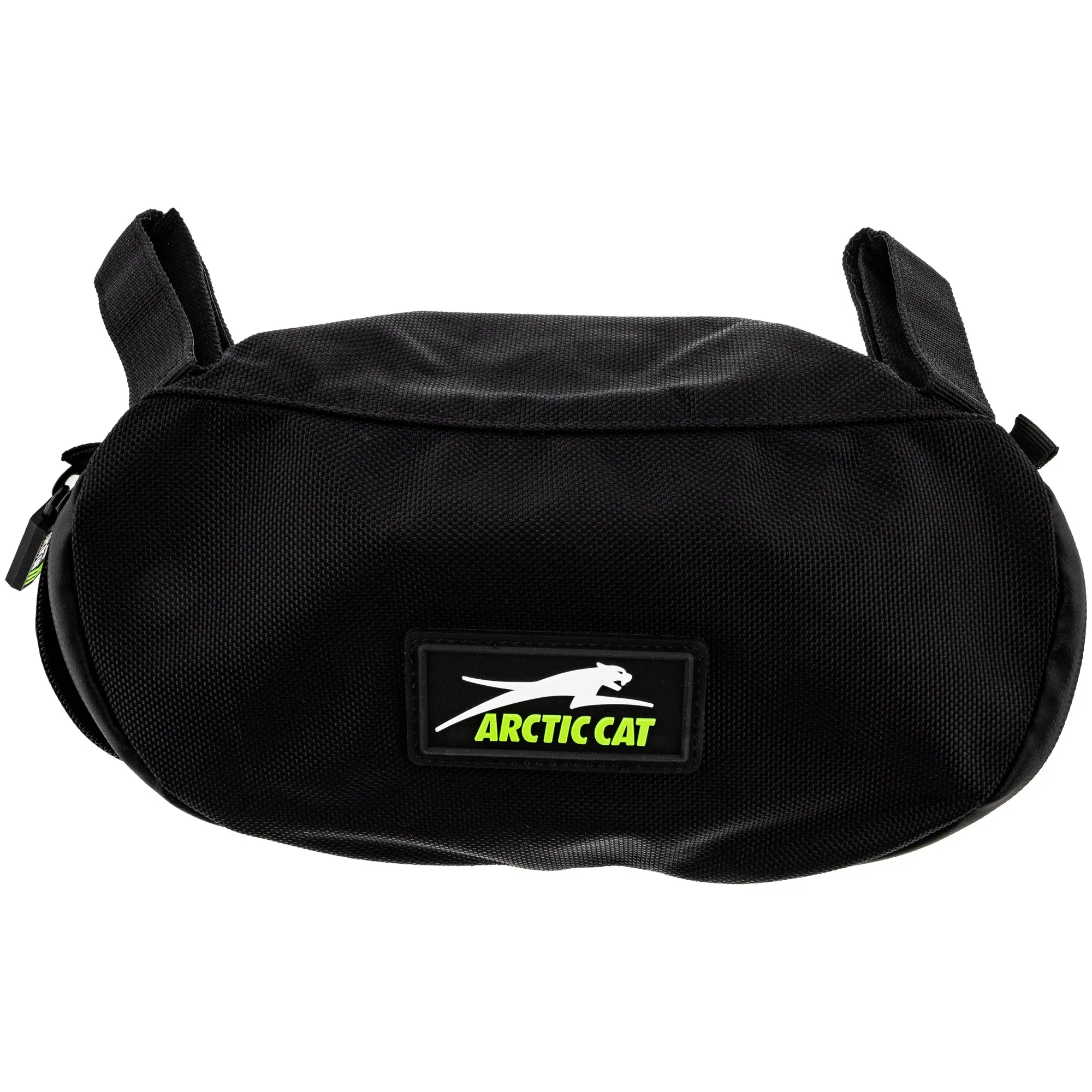 Arctic Cat 6639-716 Custom Black Handlebar Bag Lightweight Zip Close Snowmobiles