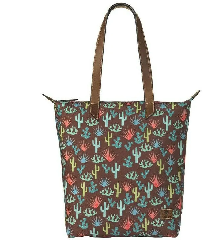 Ariat Cactus Brown Cruiser Tote Bag