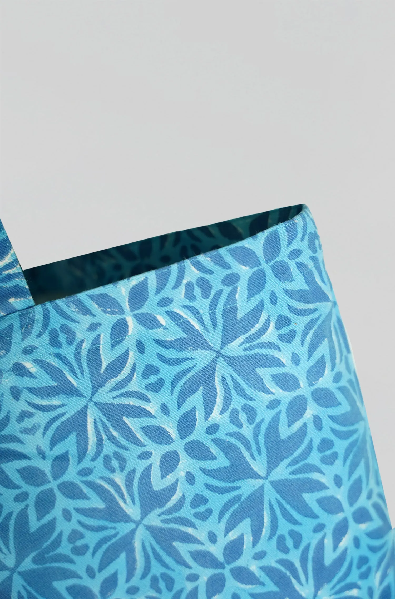 Artisanal Canvas Tote Bag in Petals