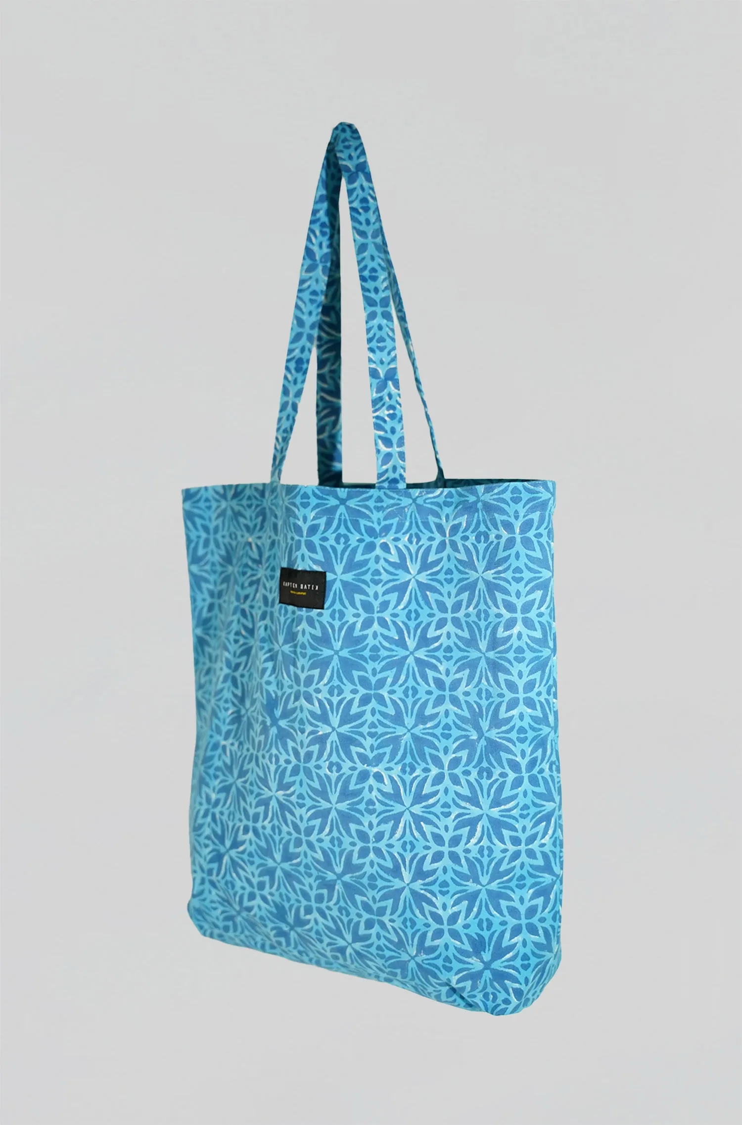 Artisanal Canvas Tote Bag in Petals