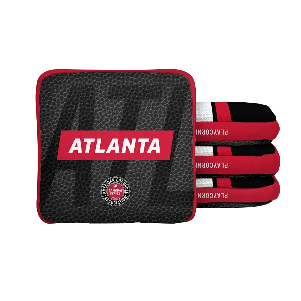 Atlanta Football Gameday Stripes Synergy Edge Cornhole Bags