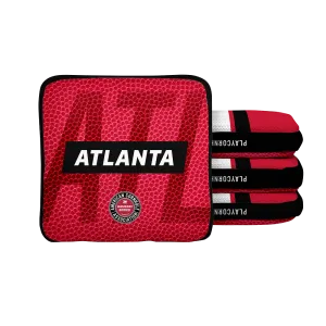 Atlanta Football Gameday Stripes Synergy Edge Cornhole Bags