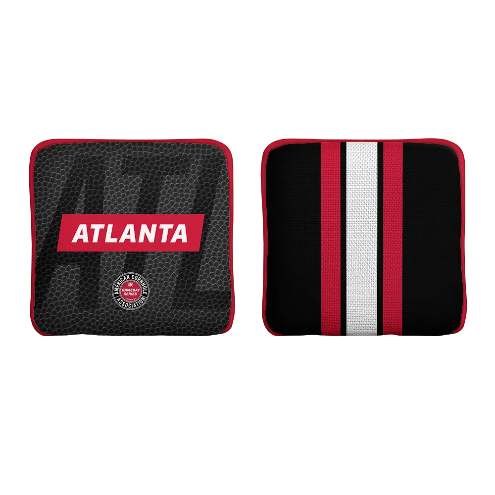 Atlanta Football Gameday Stripes Synergy Edge Cornhole Bags