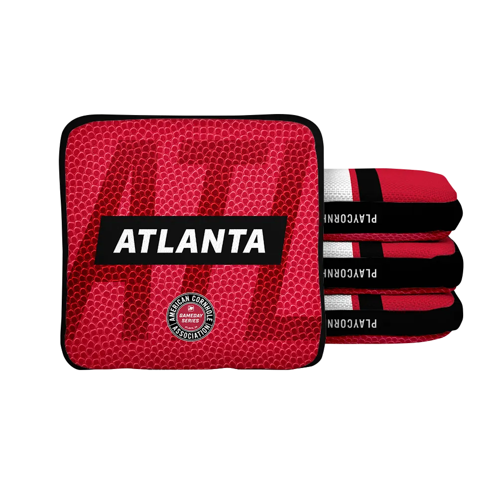 Atlanta Football Gameday Stripes Synergy Edge Cornhole Bags