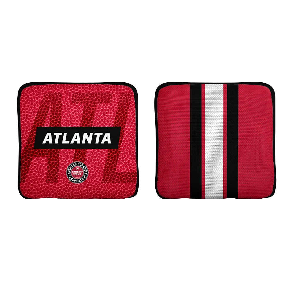 Atlanta Football Gameday Stripes Synergy Edge Cornhole Bags