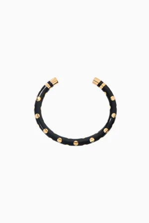 Aurelie Bidermann Positano Bangle - Black Gold Spots