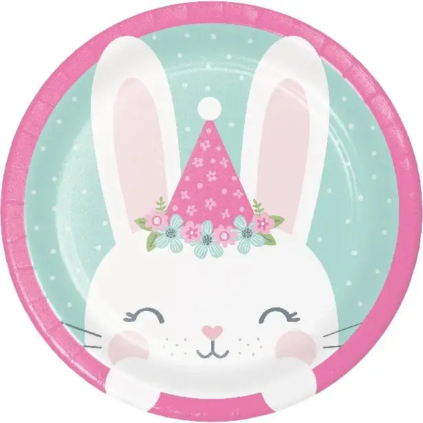 Baby Bunny Plates - Lunch 8 Pkt