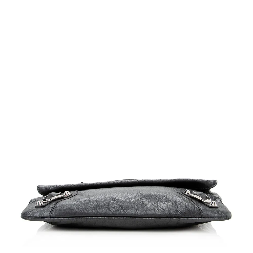 Balenciaga Agneau Giant 12 Envelope Strap Clutch (SHF-18650)