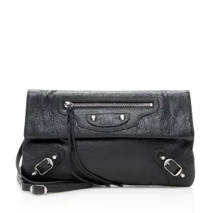 Balenciaga Agneau Giant 12 Envelope Strap Clutch (SHF-18650)