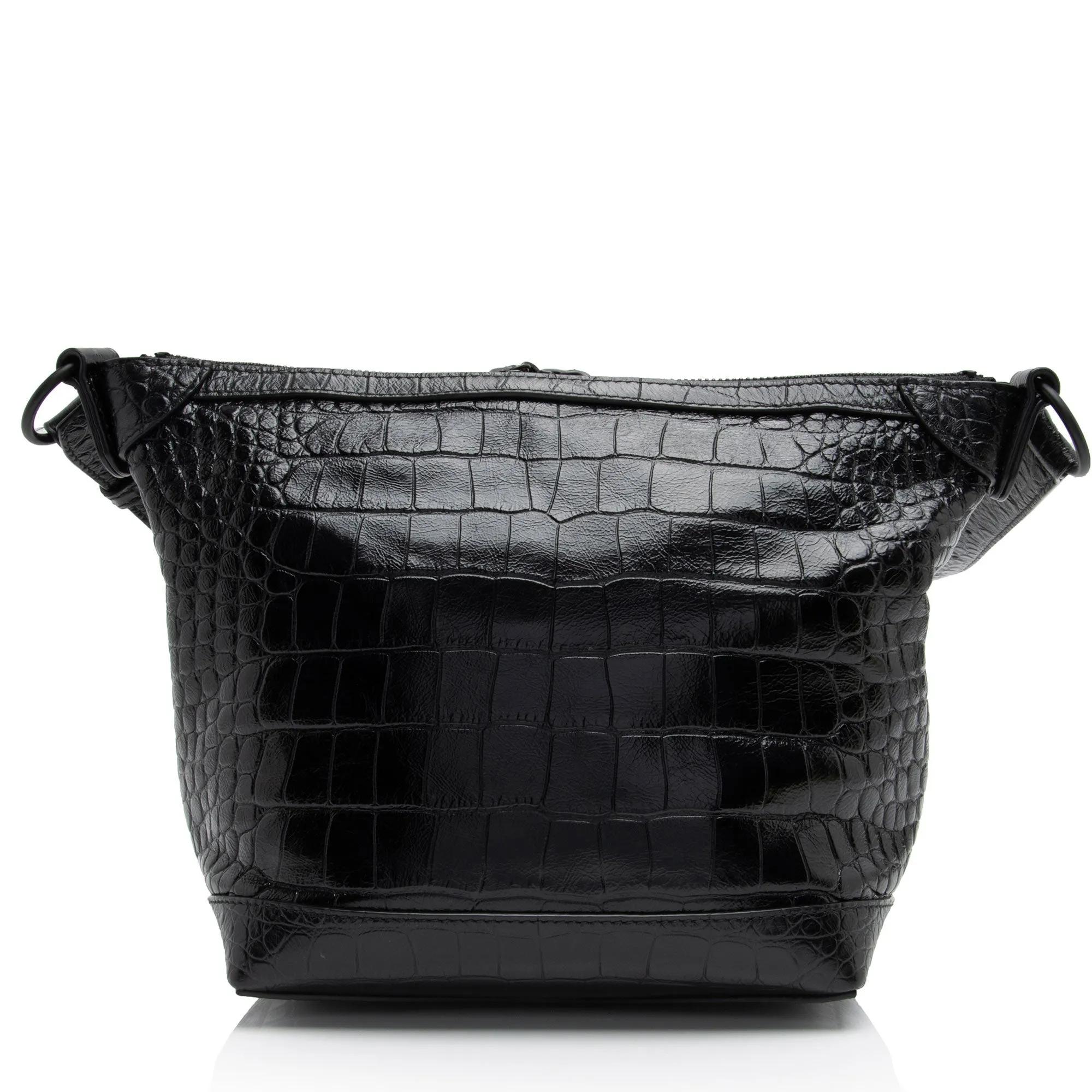 Balenciaga Croc Embossed Calfskin Neo Classic XS Hobo (SHF-eCbmjO)