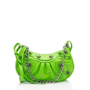 Balenciaga Croc Embossed Le Cagole Mini Crossbody Bag (SHF-qEcyCI)