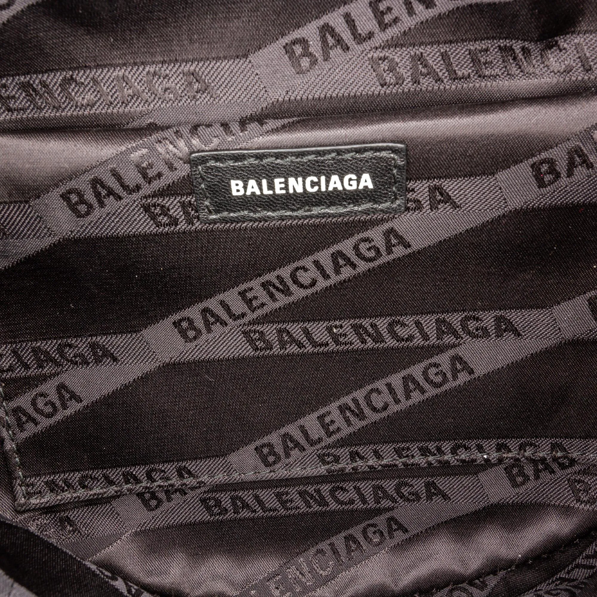 Balenciaga Souvenir Embossed Patent Leather Belt Bag