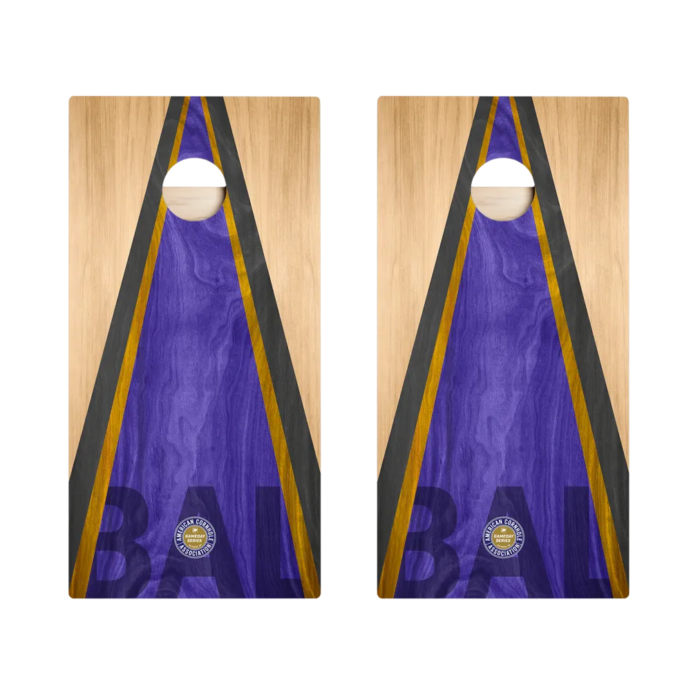 Baltimore Football Gameday Classic Triangle Star Cornhole Boards