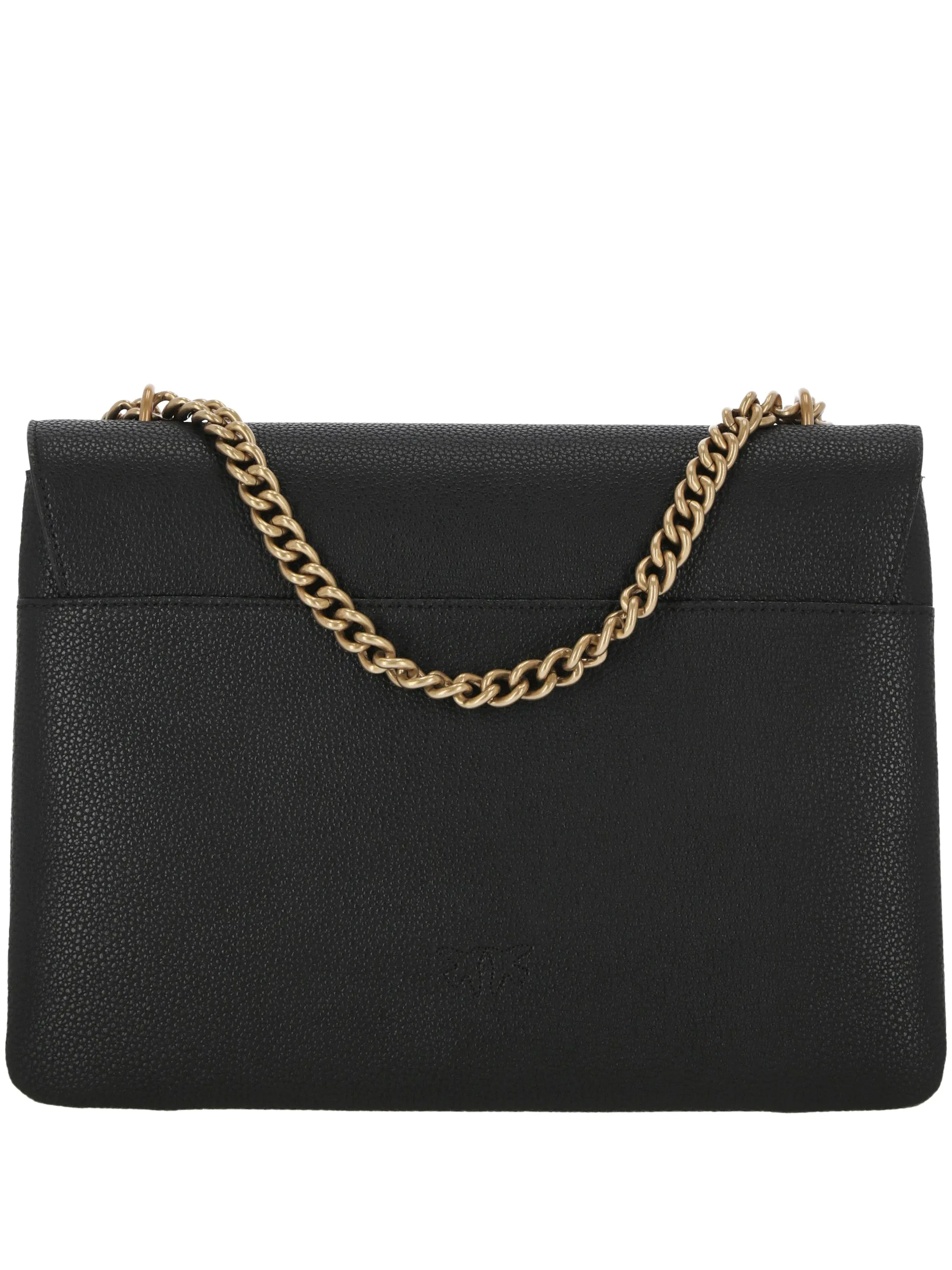 Black and Antique Gold Leather Bag