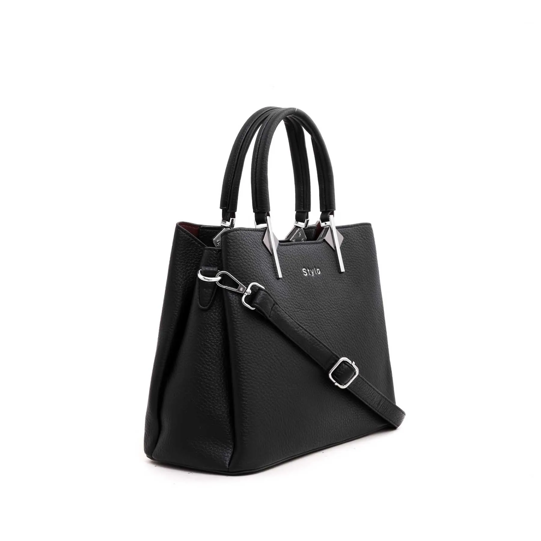 Black Formal Hand Bag P35972