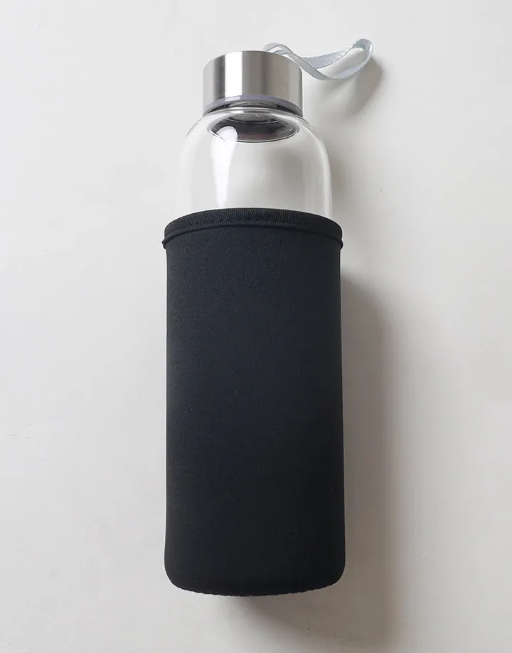 Borosilicate Glass Water Bottle with Protective Sleeve