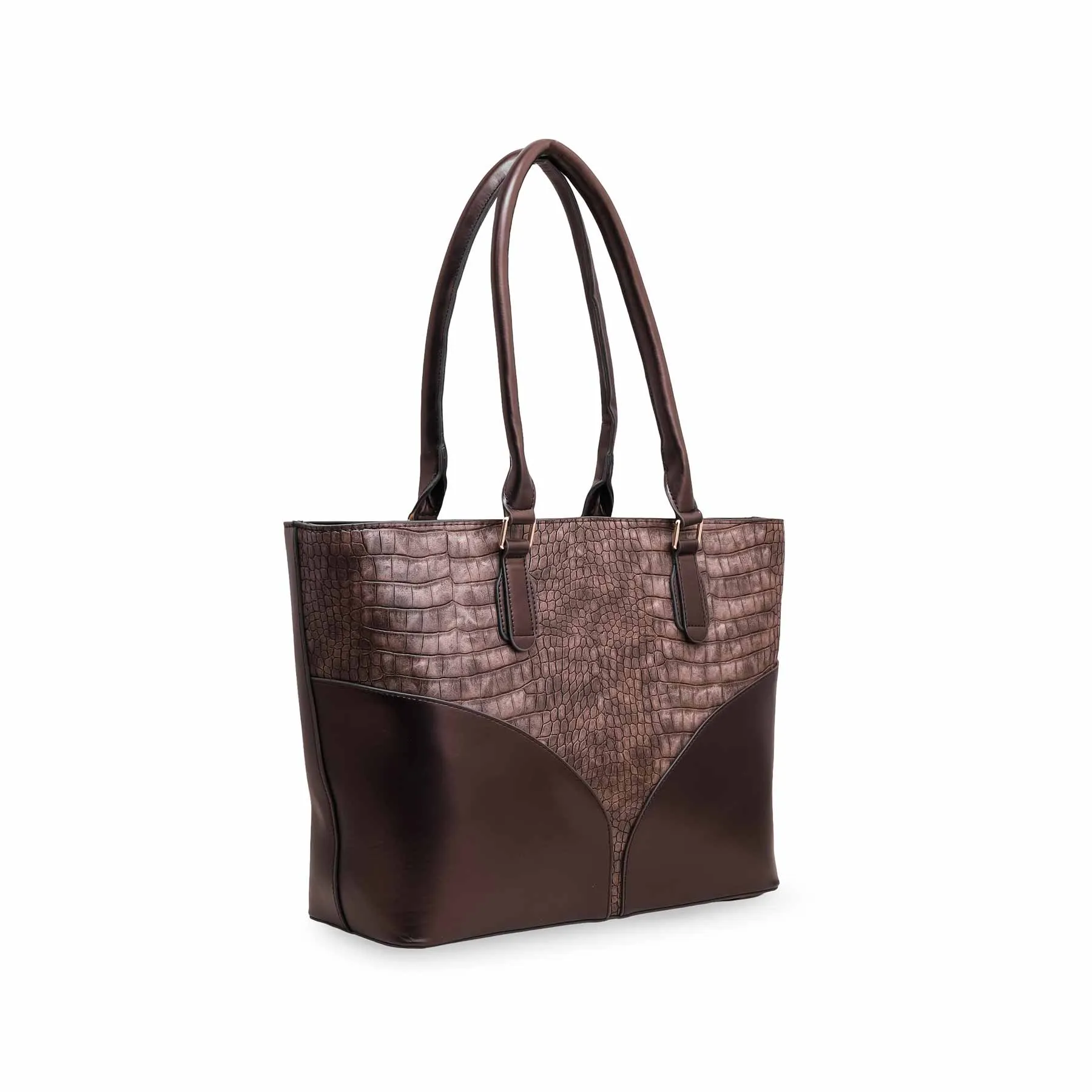 Brown Formal Shoulder Bag For Women P55612