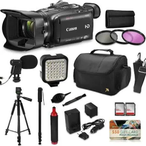 Canon XA30 HD Professional Video Camcorder   Core Accessories, Tripod