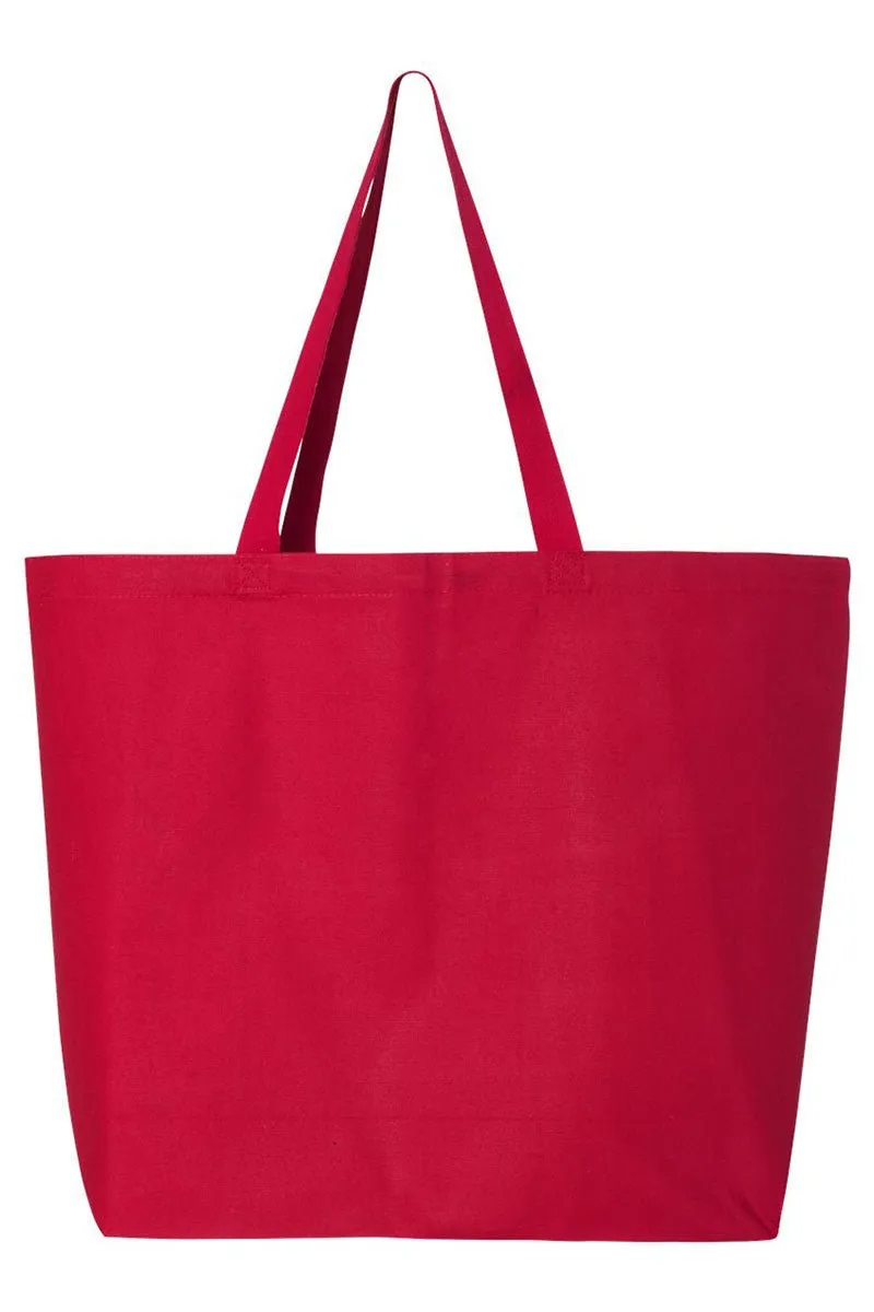 Cherry Love And Coquette Bows Canvas Jumbo Tote