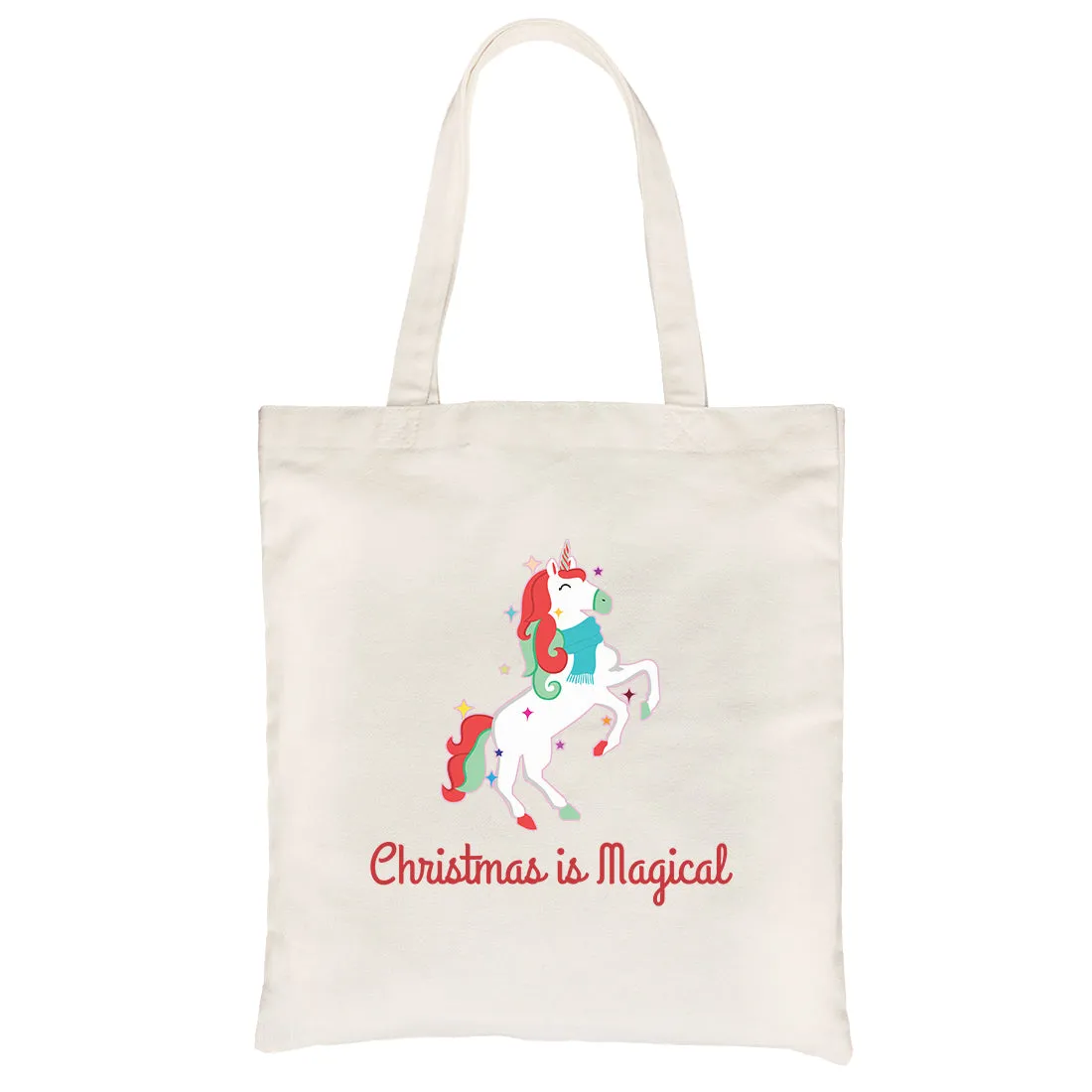 Christmas Magical Unicorn Canvas Bag