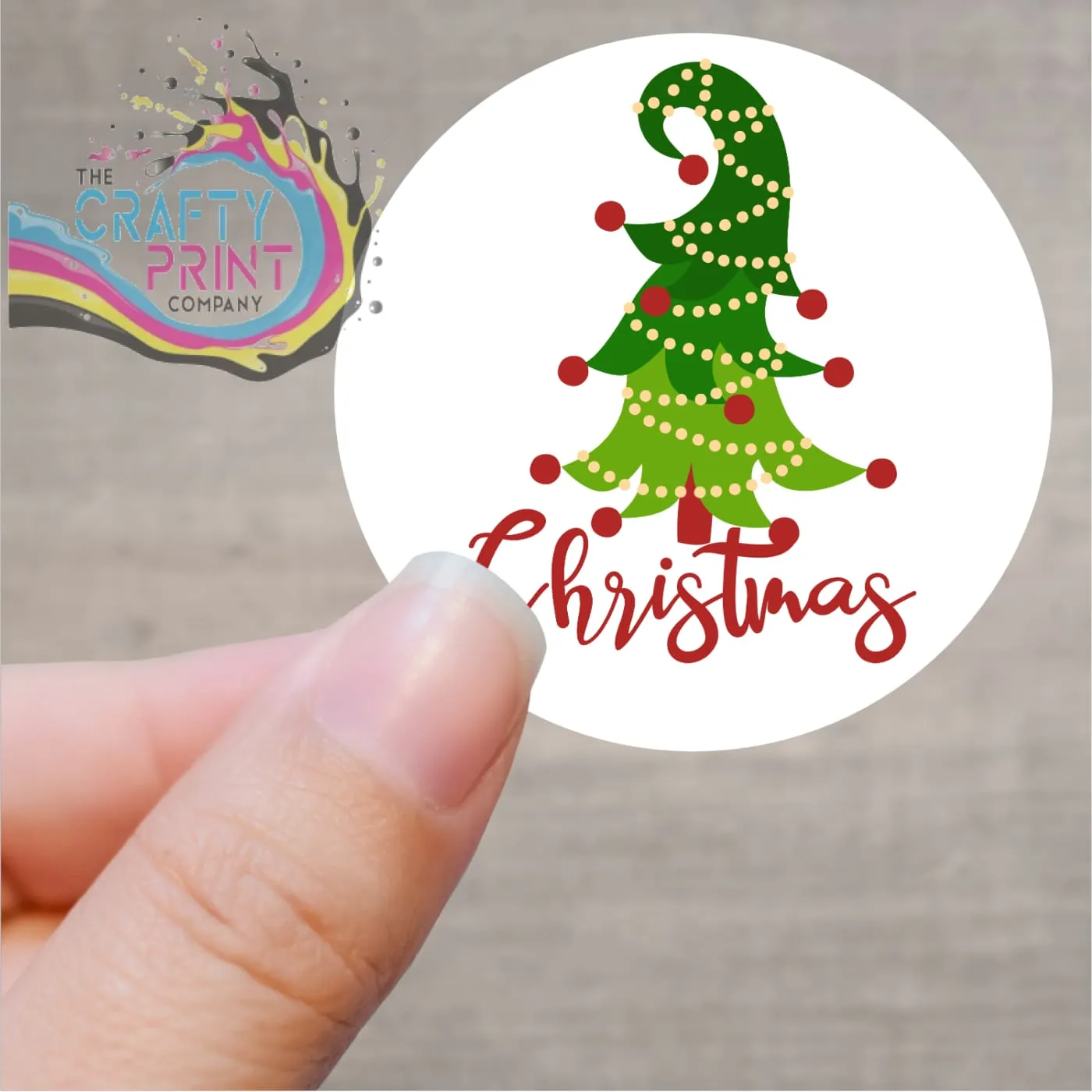 Christmas Printed Sticker