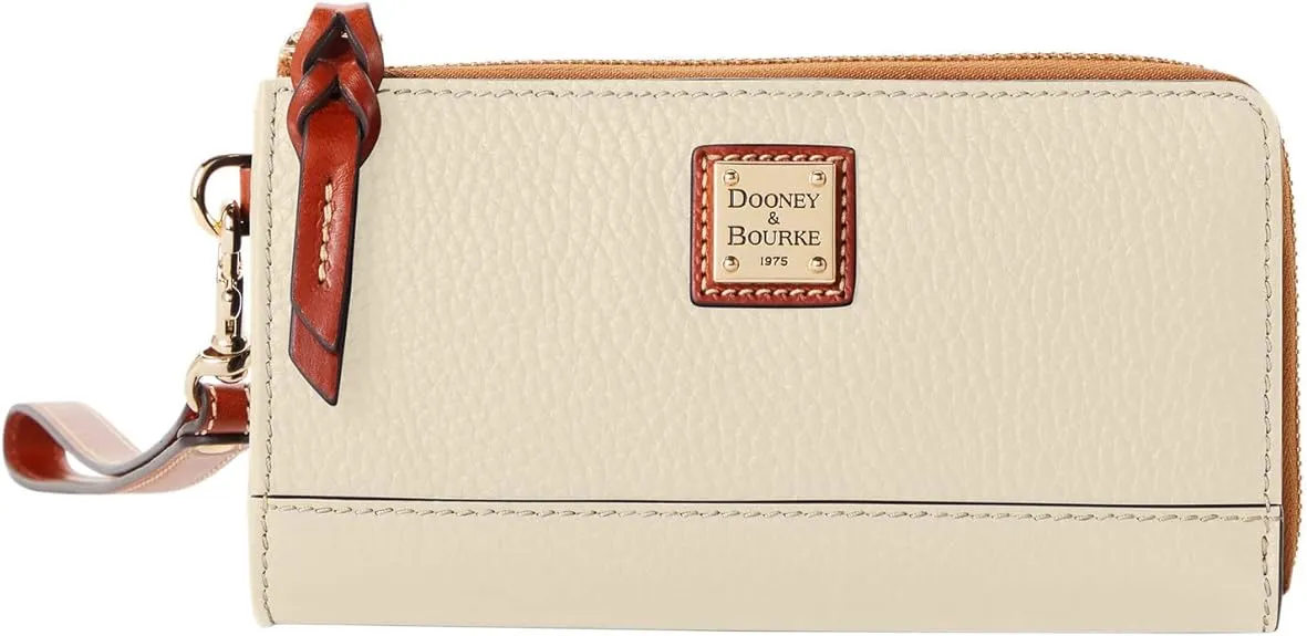 Dooney & Bourke Bag, Pebble Grain Zip Strap, Light Beige