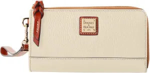 Dooney & Bourke Bag, Pebble Grain Zip Strap, Light Beige