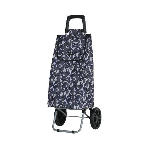 Eagle London 2 Wheel Folding Shopping Trolley 54L Camouflage Print