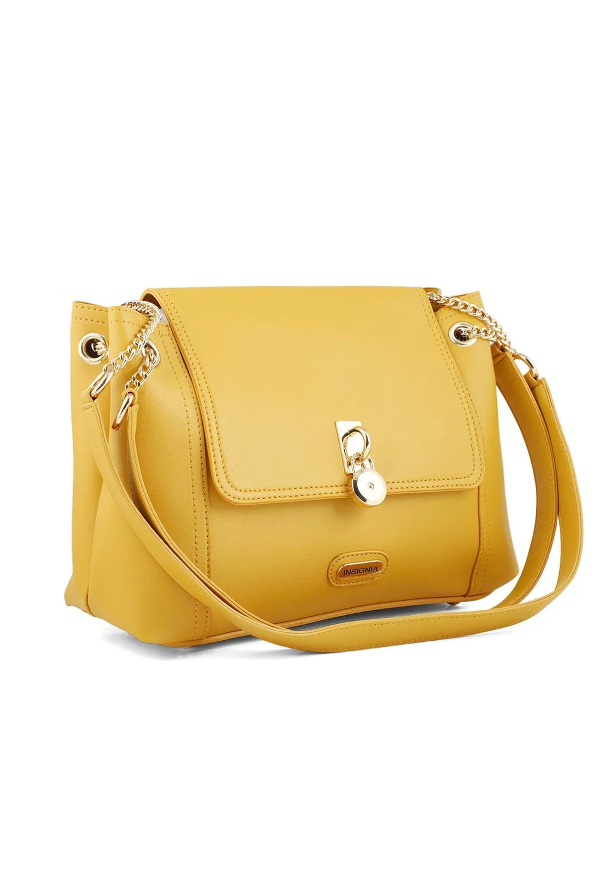 Flap Shoulder Bags B15050-Mustard