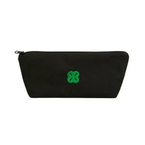 Four-leaf Clover Black Pencil Cases Pouches School Office Stationery