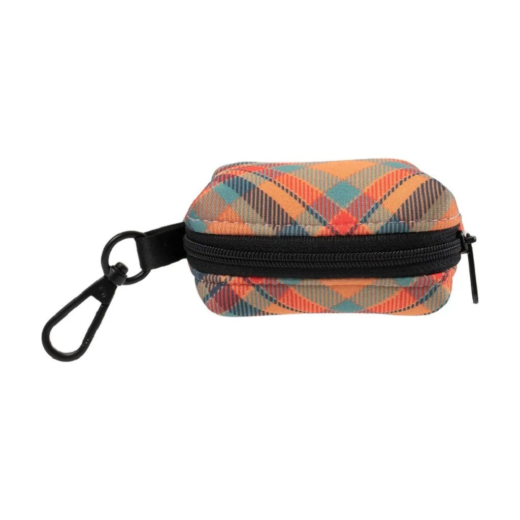 Frank Barker Orange Plaid Poop Bag