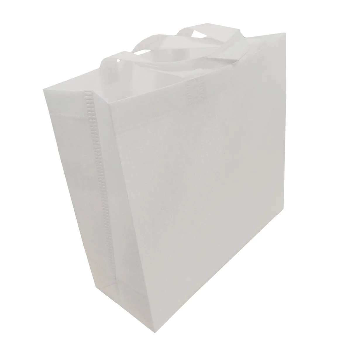 FULL CARTON - 100 x Shopping Bags with Gusset - Fibre Paper - 32cm x 30cm - Short Handles