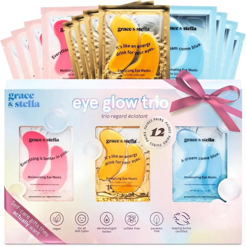 Gel Under Eye Patches - Reduce Dark Circles, Puffy Eyes, Undereye Bags, Wrinkles