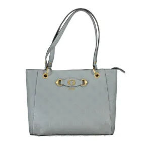 Guess Jeans Light Blue Polyethylene Handbag