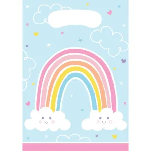 Happy Rainbow Loot Bags - 8 Pkt