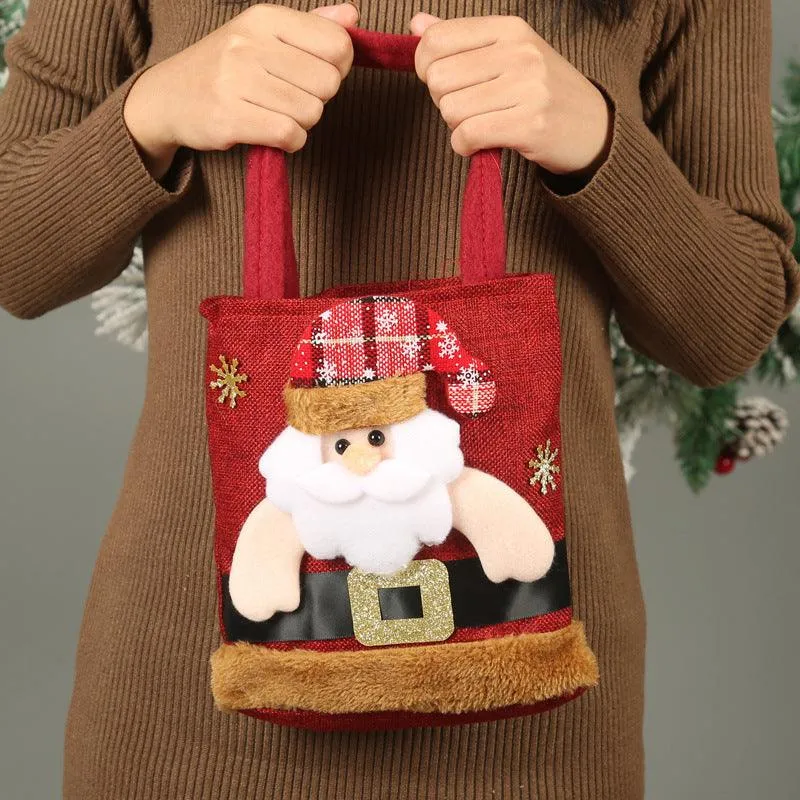 Holiday Cheer Tote – Adorable Santa, Snowman & Bear Bags