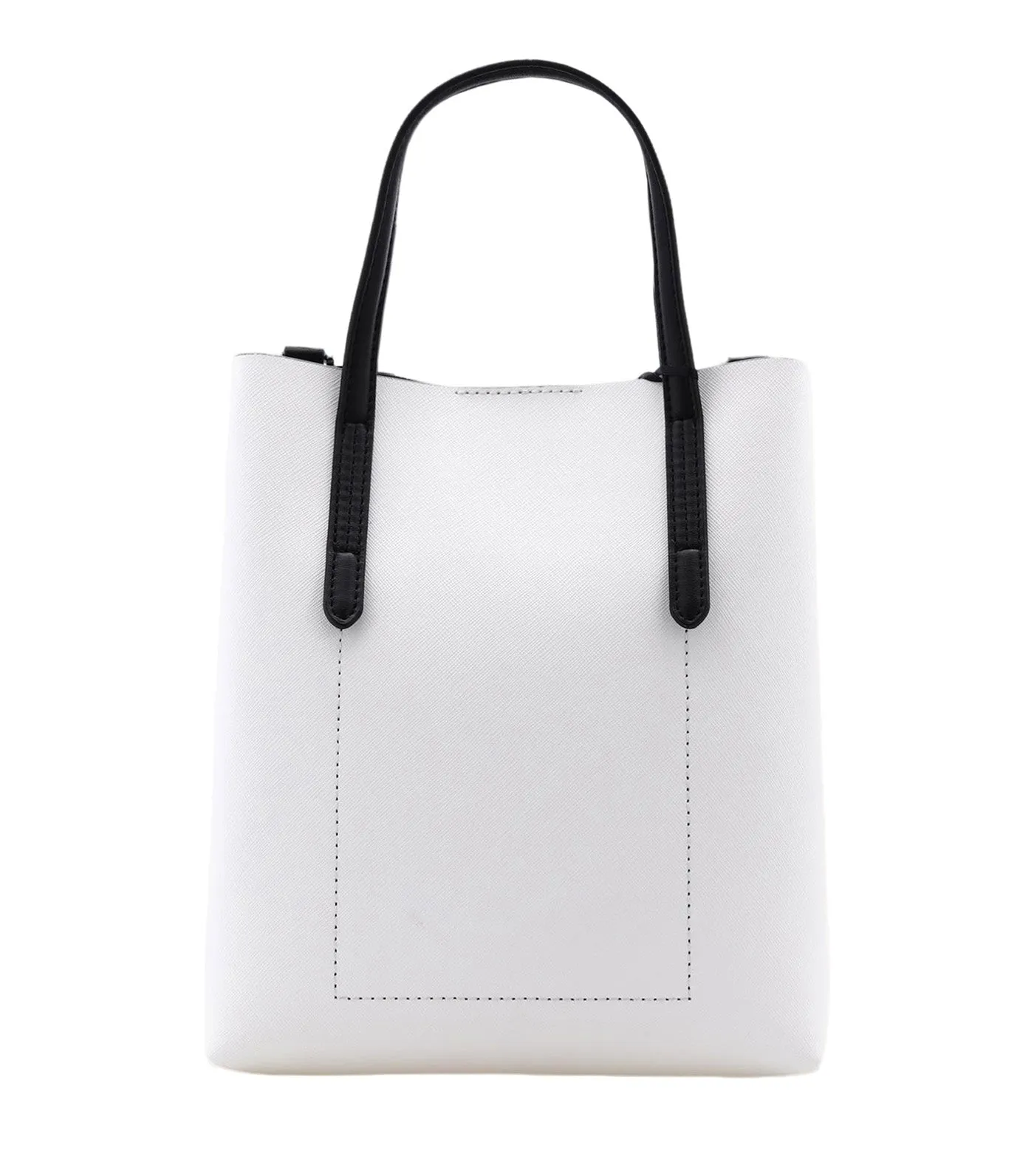 Ines Double Tote Optic White Combo