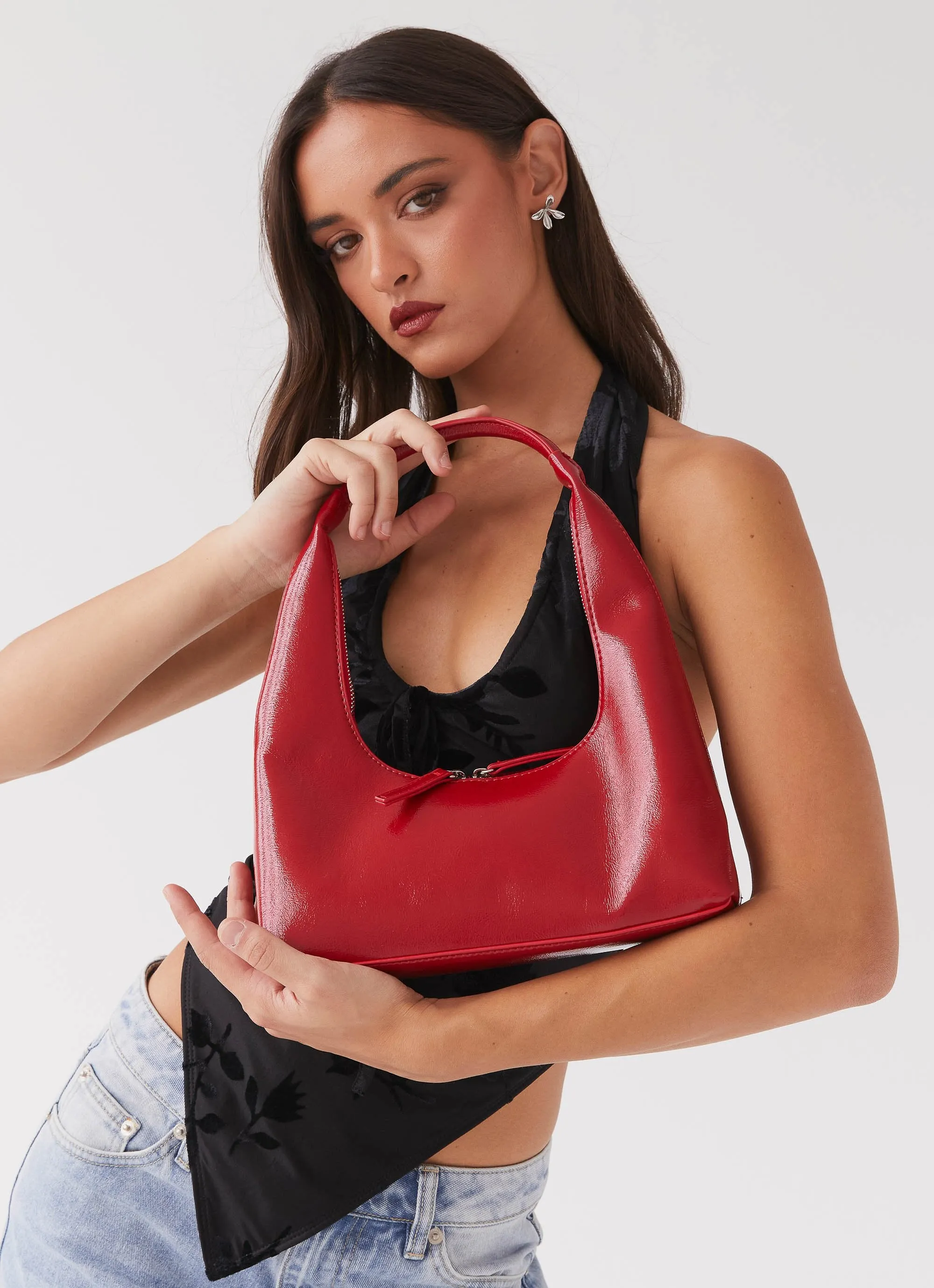 Jolie Shoulder Bag - Cherry