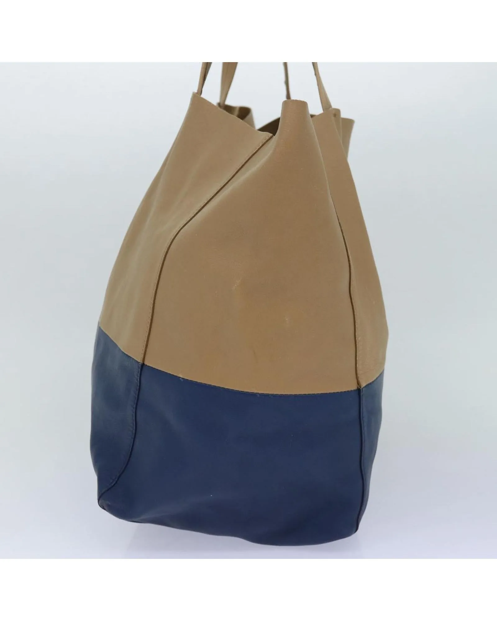 Leather Horizontalkava Tote Bag