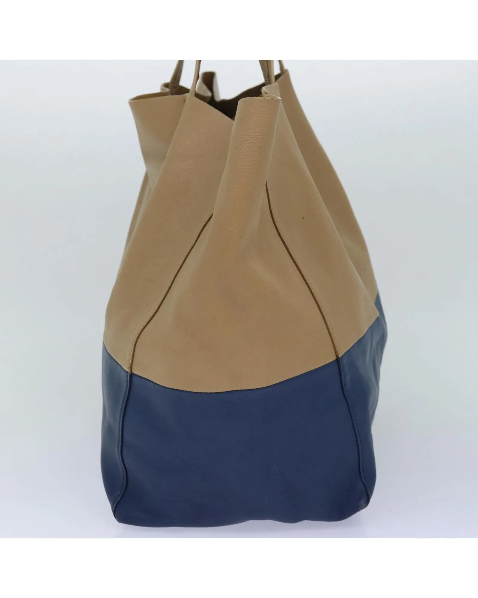 Leather Horizontalkava Tote Bag