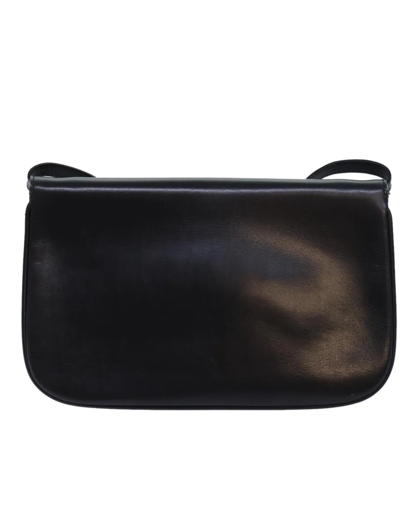 Leather Shoulder Bag in Black