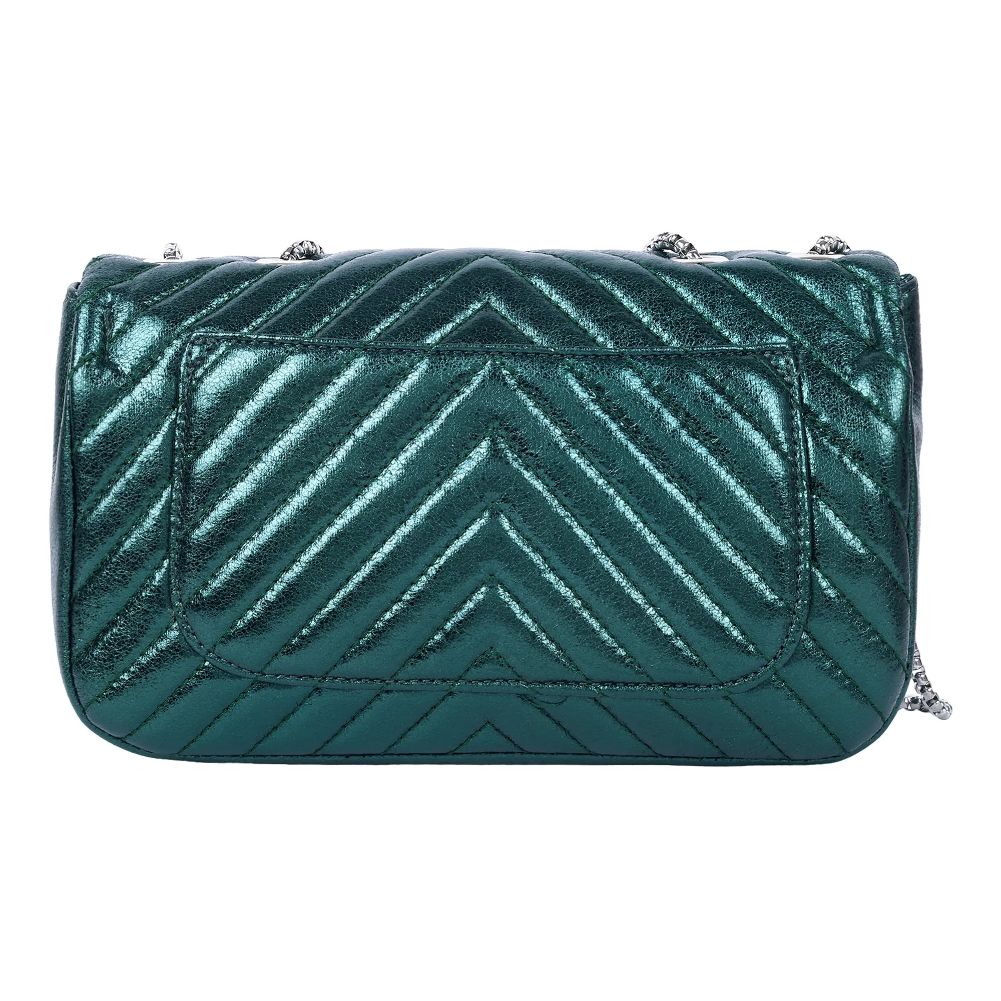 Lino Perros Teal Quilted Hand Bag