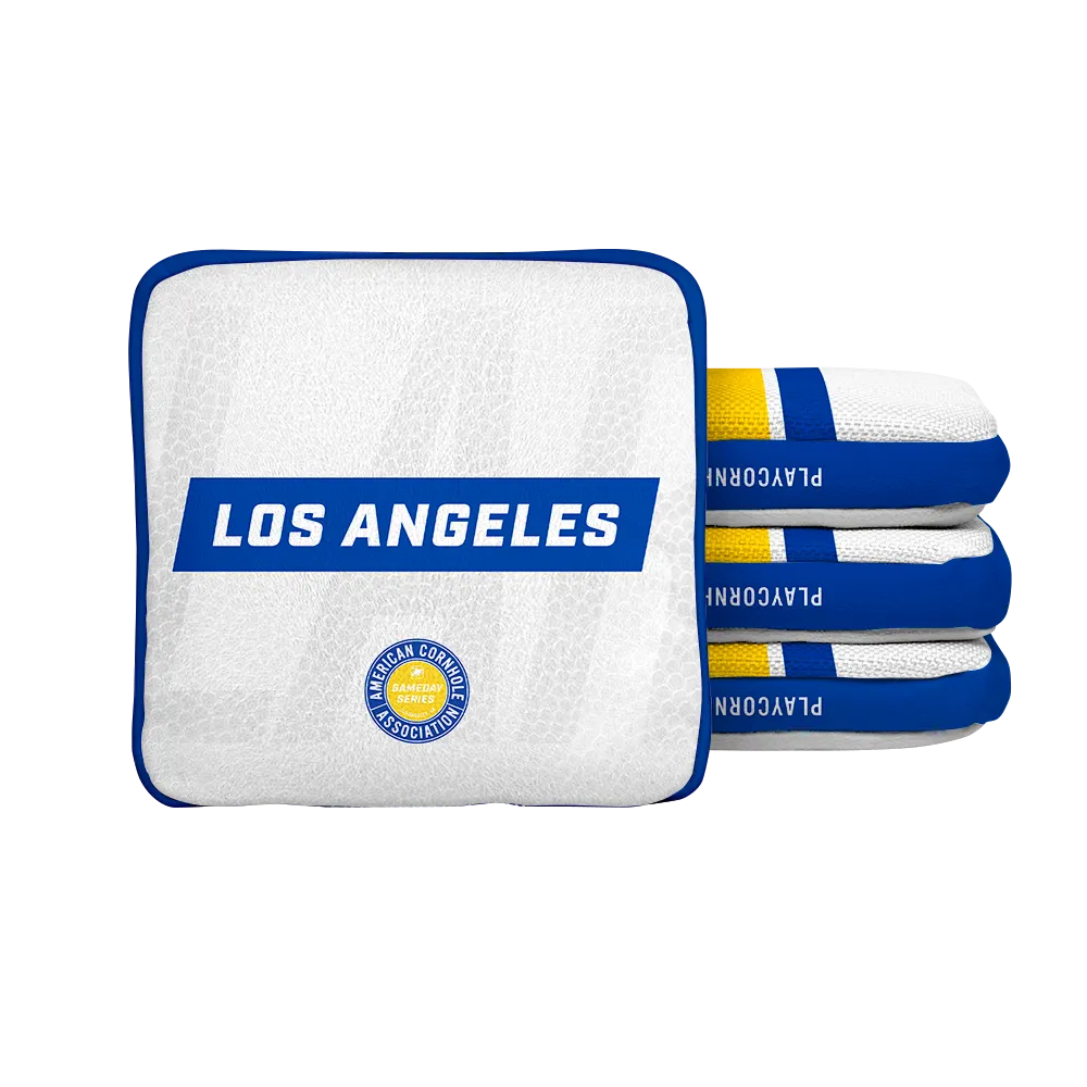 Los Angeles LAR Football Gameday Stripes Synergy Edge Cornhole Bags