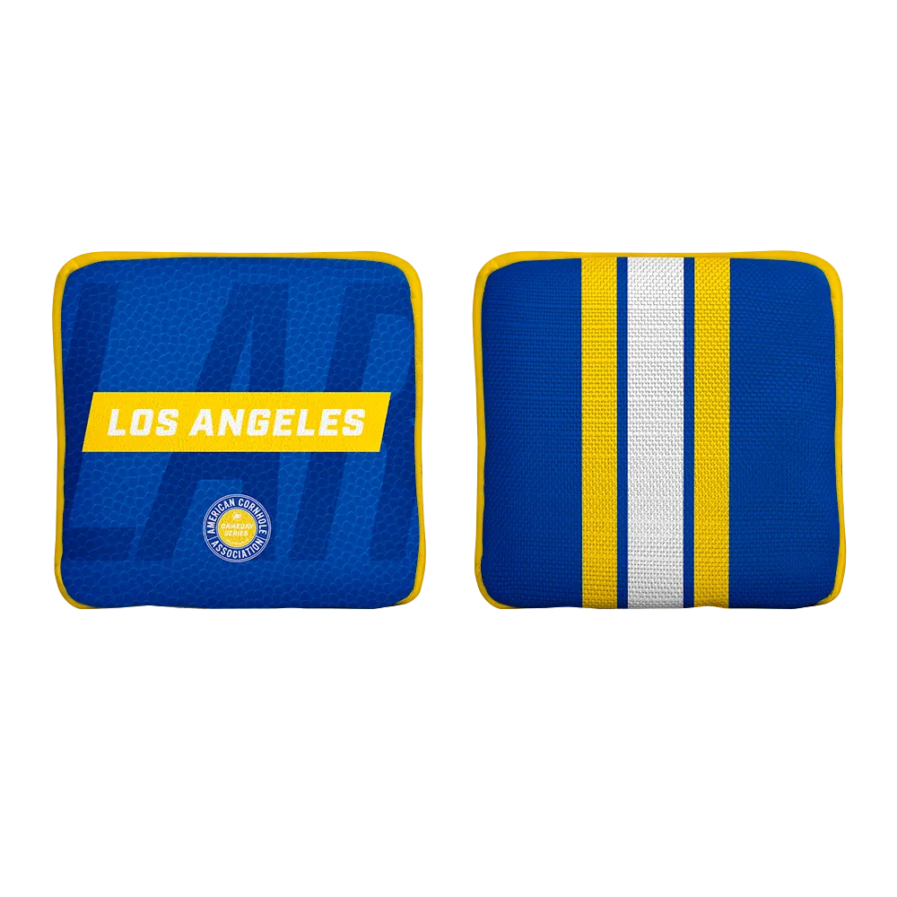 Los Angeles LAR Football Gameday Stripes Synergy Edge Cornhole Bags