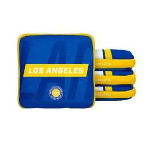 Los Angeles LAR Football Gameday Stripes Synergy Edge Cornhole Bags